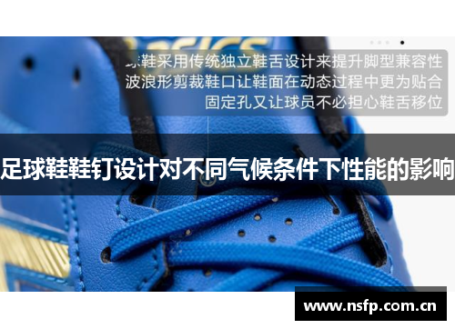 足球鞋鞋钉设计对不同气候条件下性能的影响